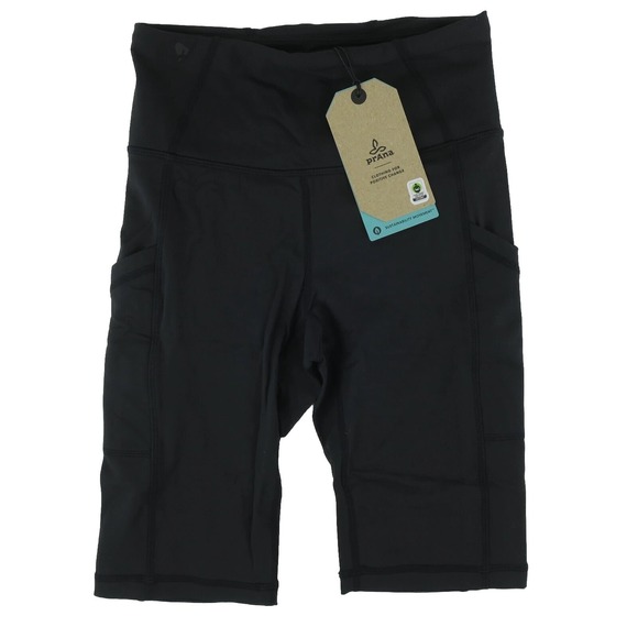 prAna‎ Electa Stretch Yoga Shorts II 10 Womens XS Black - Picture 1 of 12